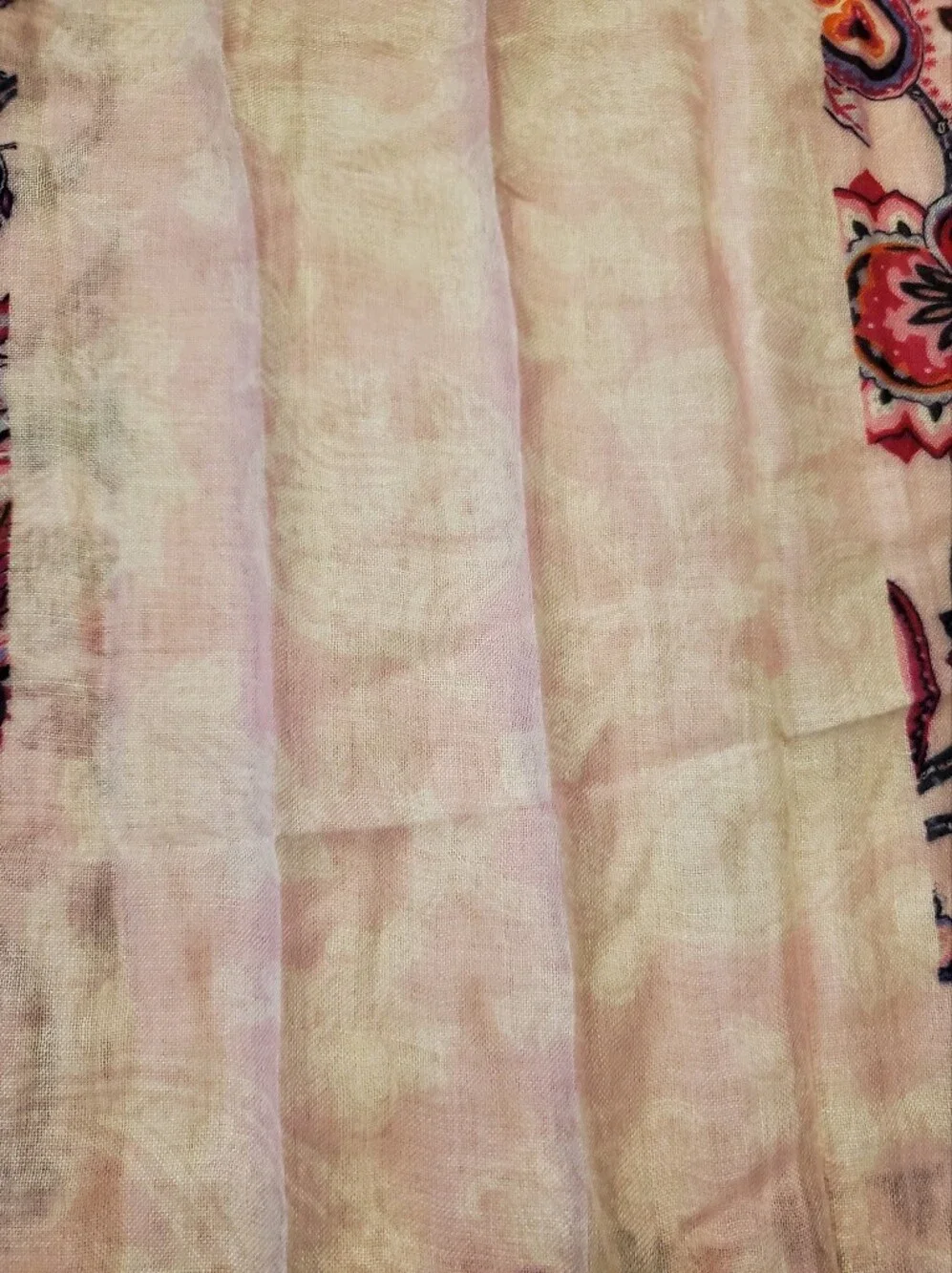 Vera Bradley Light Pink Paisley Women's Scarf - Soft Floral Print